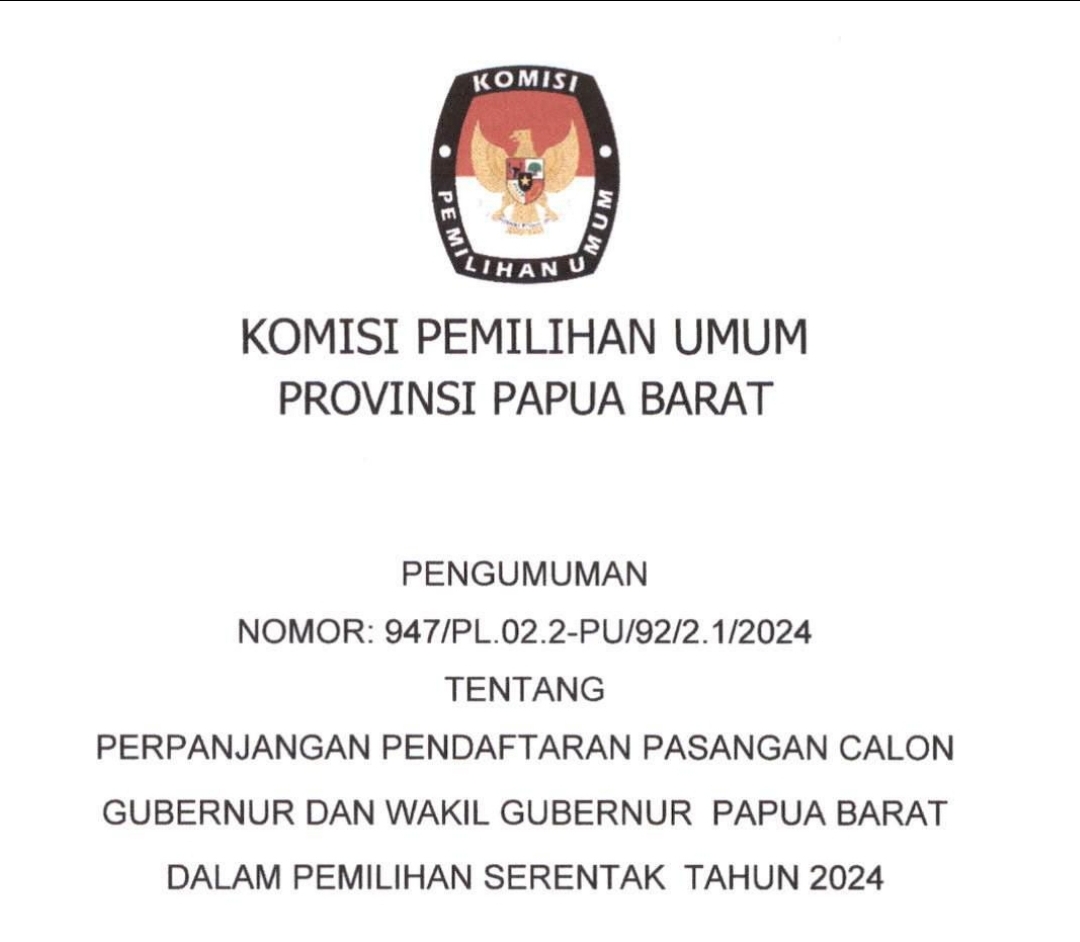 Pengumuman Perpanjangan Pendaftaran